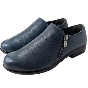 Naot Women's Autan Navy Blue Leather Loafers Comfort Shoe Size 38 US 7 NWOB